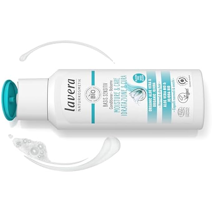 lavera CONDITIONER BASIS SENSITIV MOISTURE AND CARE Â€¢ MOISTURISING CONDITIONER Â€¢ HAIR CARE Â€¢ NATURAL COSMETICS Â€¢ VEGAN Â€¢ CERTIFIED Â€¢ 200ML, 110441 - Image 2